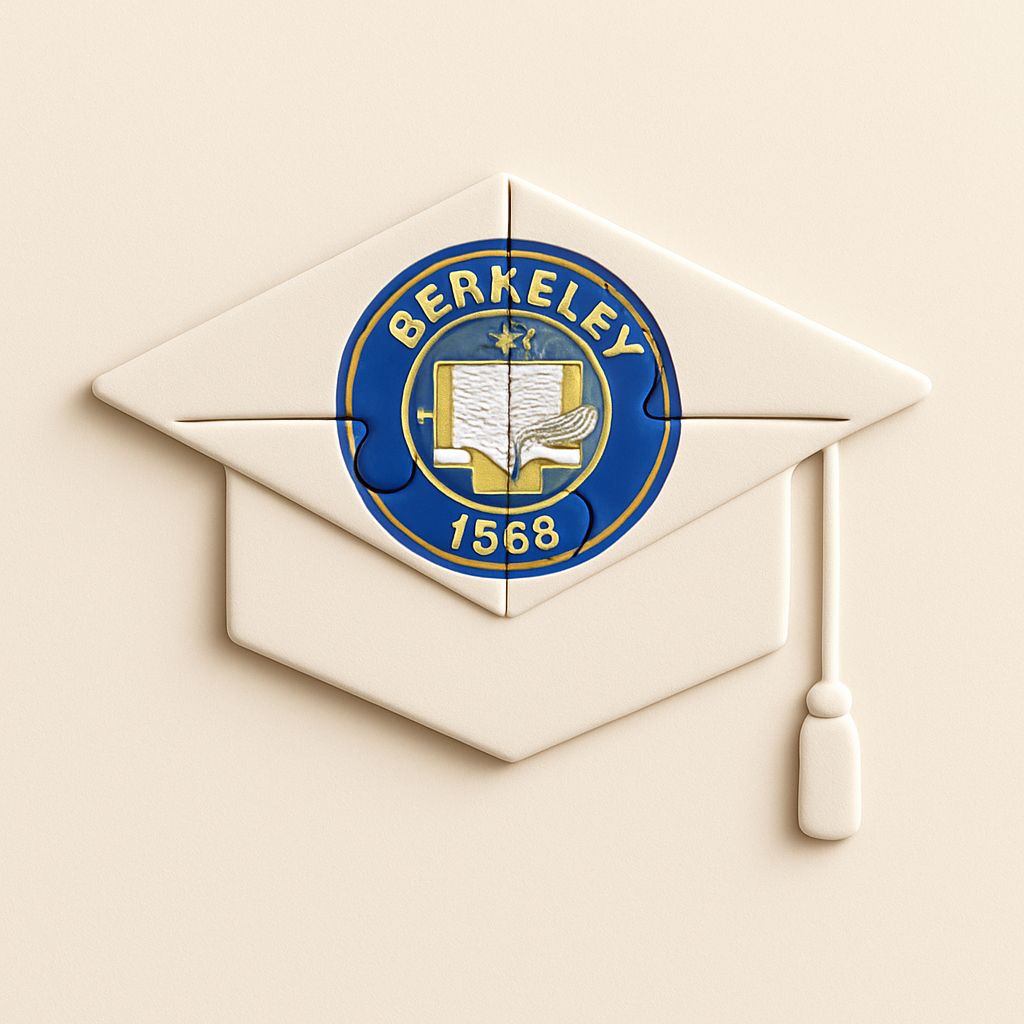 Original Graduation Cap Puzzle Piece Insignia